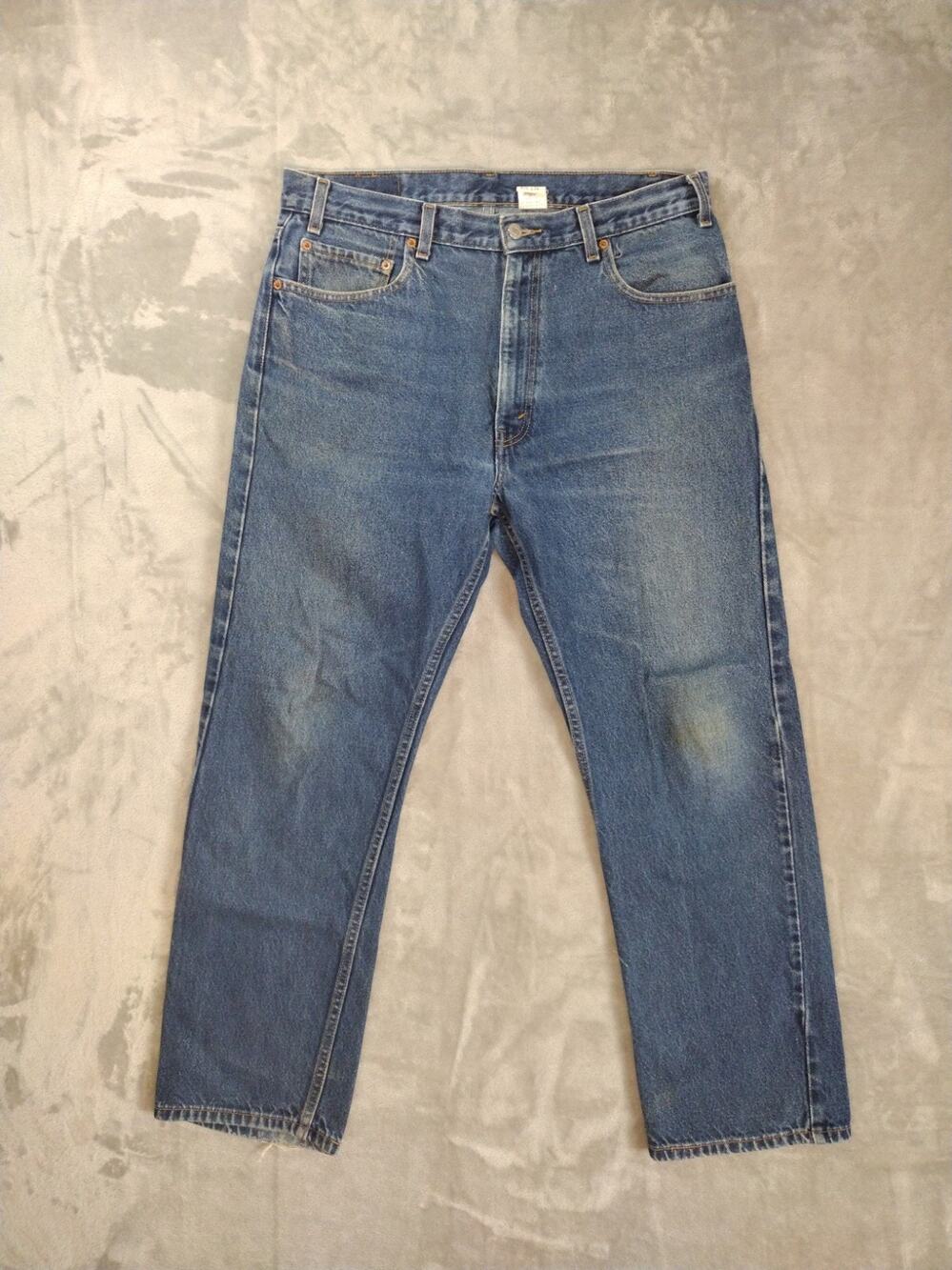 Vtg Levis 505 Jeans Mens 36x30 Wallet Fade Paper Tag Regular Fit Straight Leg